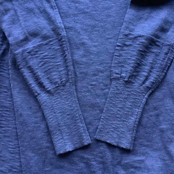 Ruby Moon blue lightweight knit cowl neck sweater Medium - Picture 9 of 10